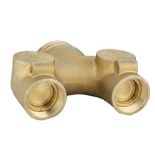 groovedx21/2"x21/2" cast brass recessed straight body wall hydrant connection
